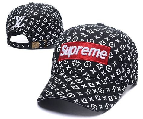 supreme louis vuitton hat black and white|supreme and Louis Vuitton jumper.